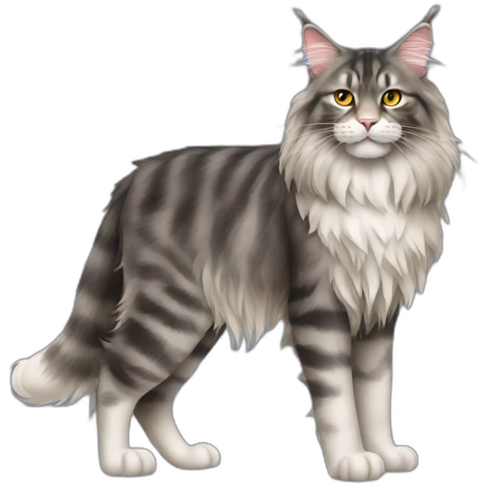 Maine Coon Cat Full Body emoji