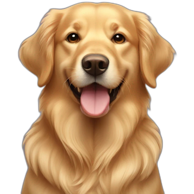 golden retriver happy emoji