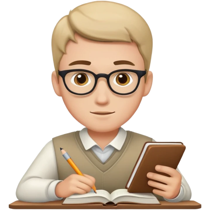 guy study emoji