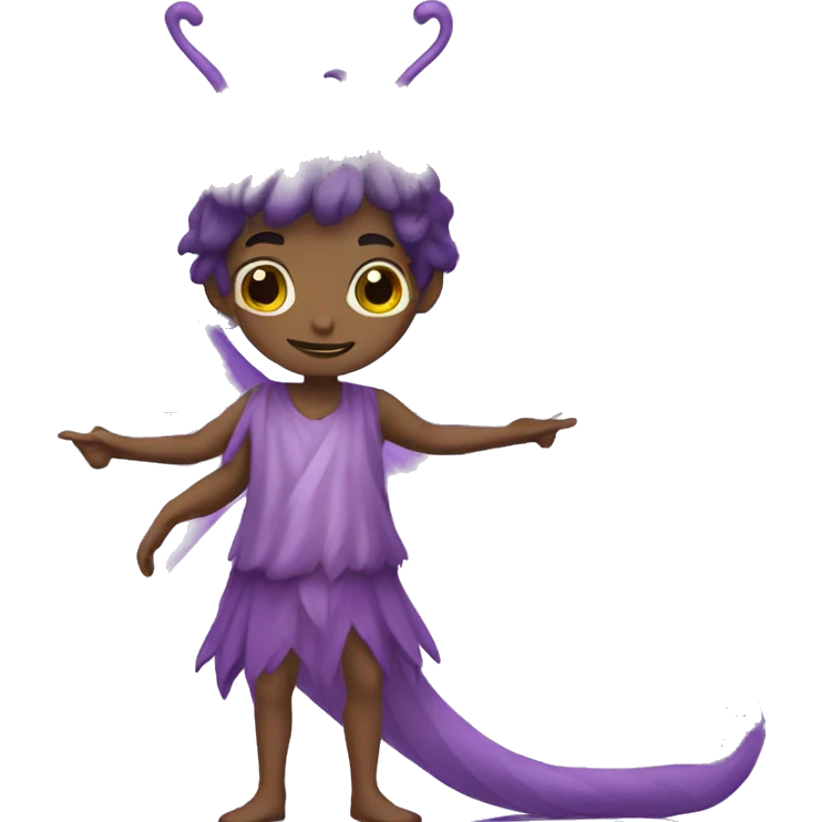 Male fairy purple emoji