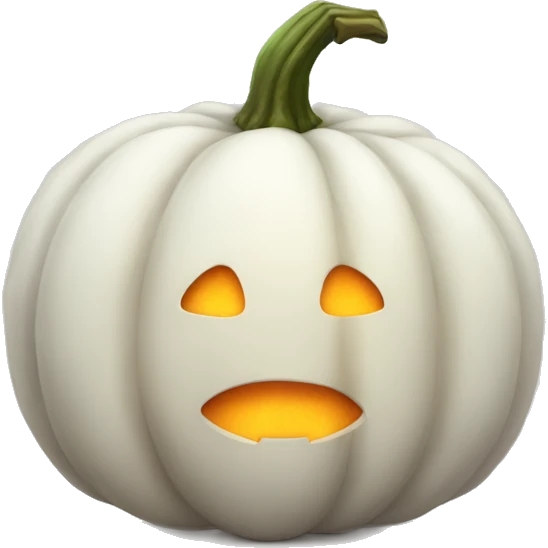 Fuzzy white pumpkin  emoji