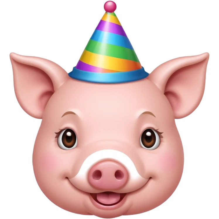pig birthday emoji