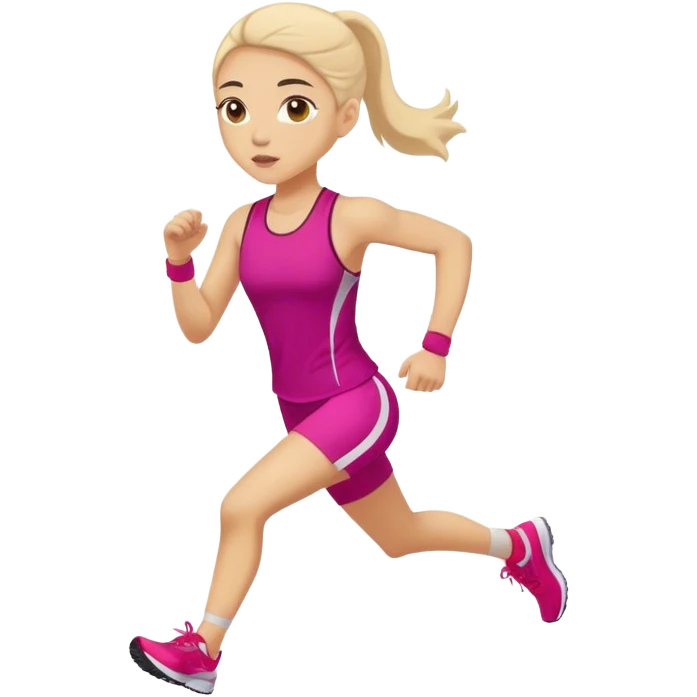 Girly runner emoji