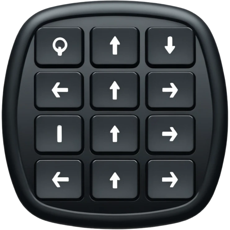 top arrow keybord caps emoji