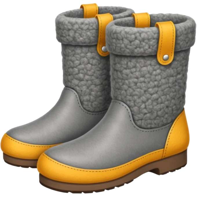 Russian felt boots made of wool emoji