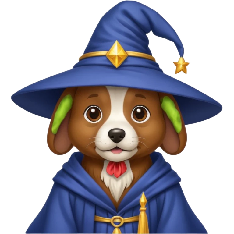 Dog wizard emoji