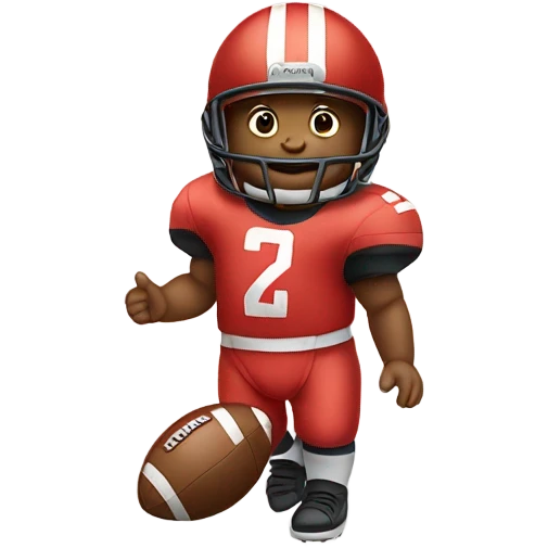 Baby as a football player  emoji