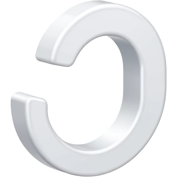 white plastic adhesive hook emoji