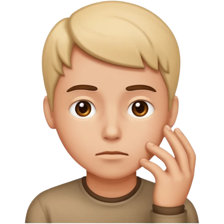 thinking or trying to remember emoji