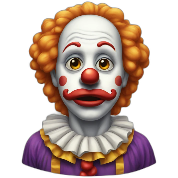 sad clown emoji