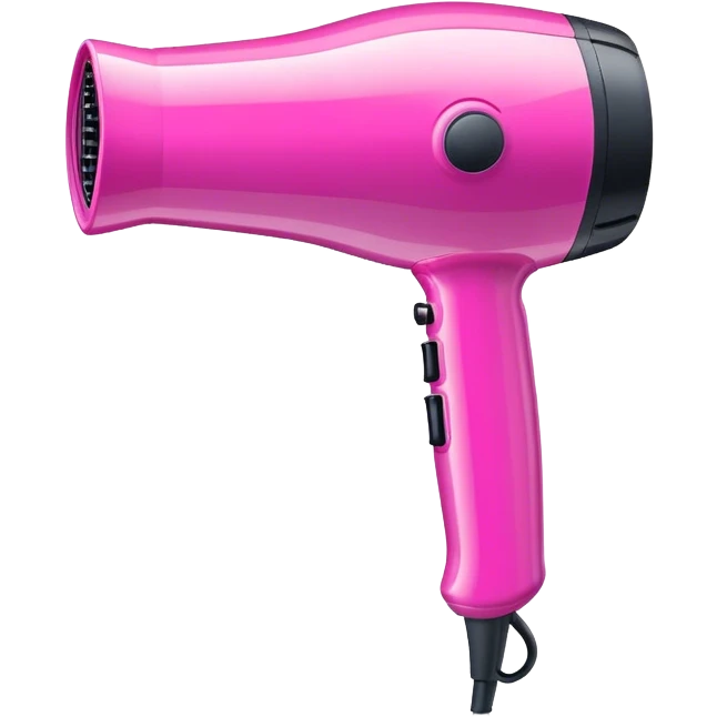 pink blow dryer emoji