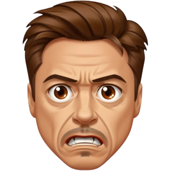 robert downey jr angry emoji