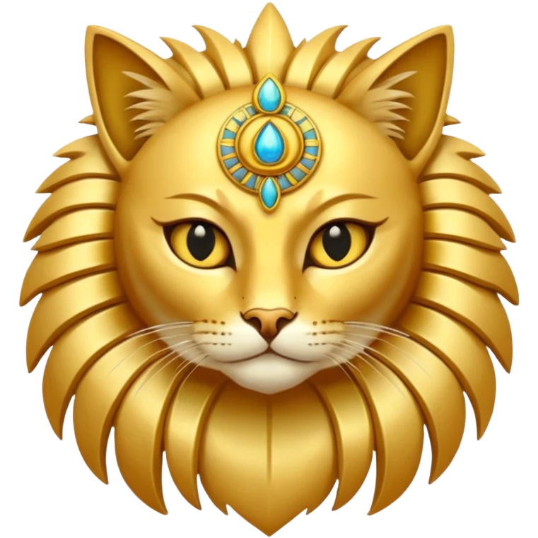 Feline sun god emoji