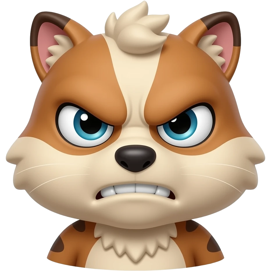 personnage de kaeloo (moignion) en colère emoji