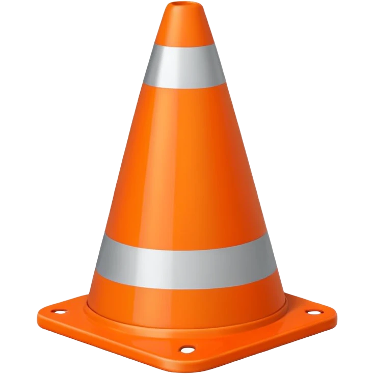 Warning Cone emoji