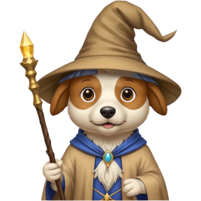 Dog wizard emoji