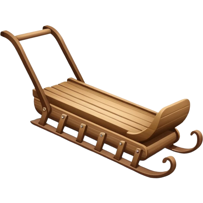 sled going down a snowy hill emoji