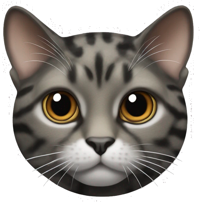 tortoise shell cat with white ginger black grey fur  emoji