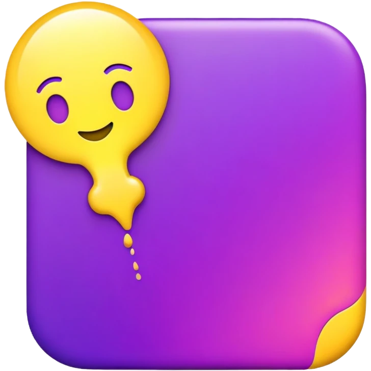 yellow and purple  emoji