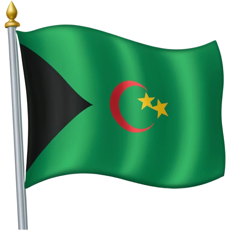علم ليبيا سمايل الاخظر emoji