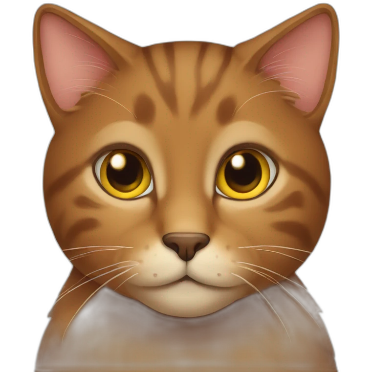 brown cat emoji