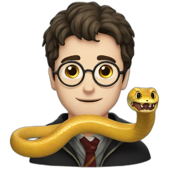 harry potter eat snake emoji