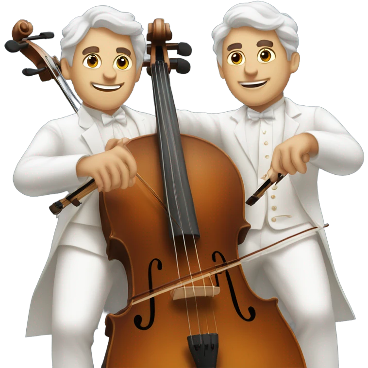 2Cellos in white emoji