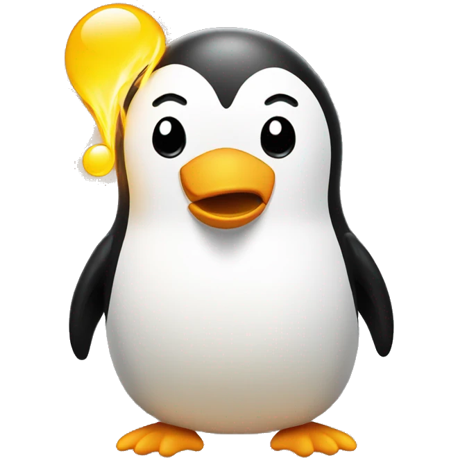 Pingouin qui explose de la tête  emoji