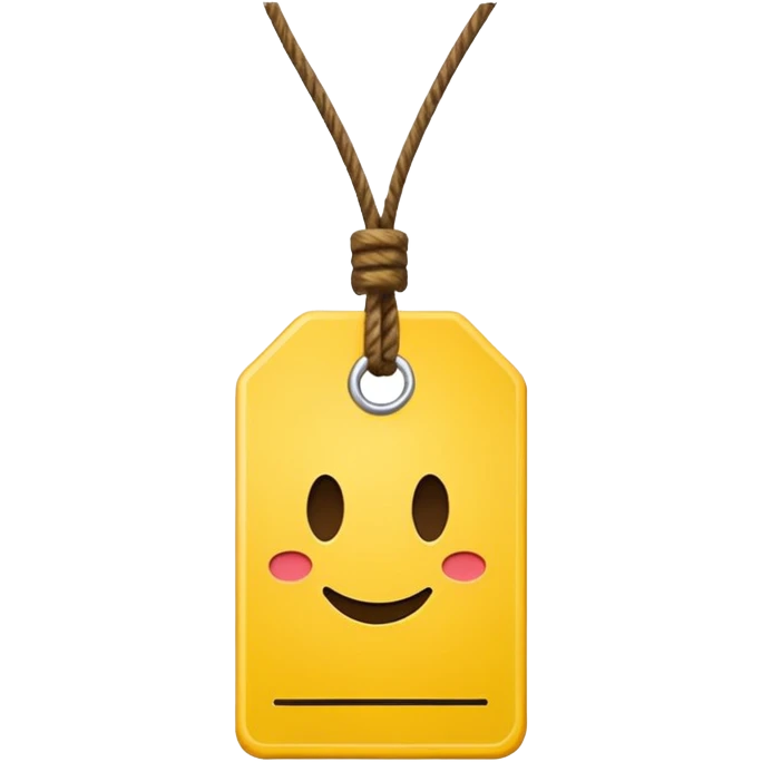  yellow white Price tag emoji