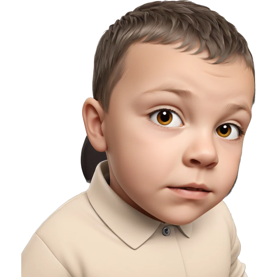 boy with black hair portrait emoji