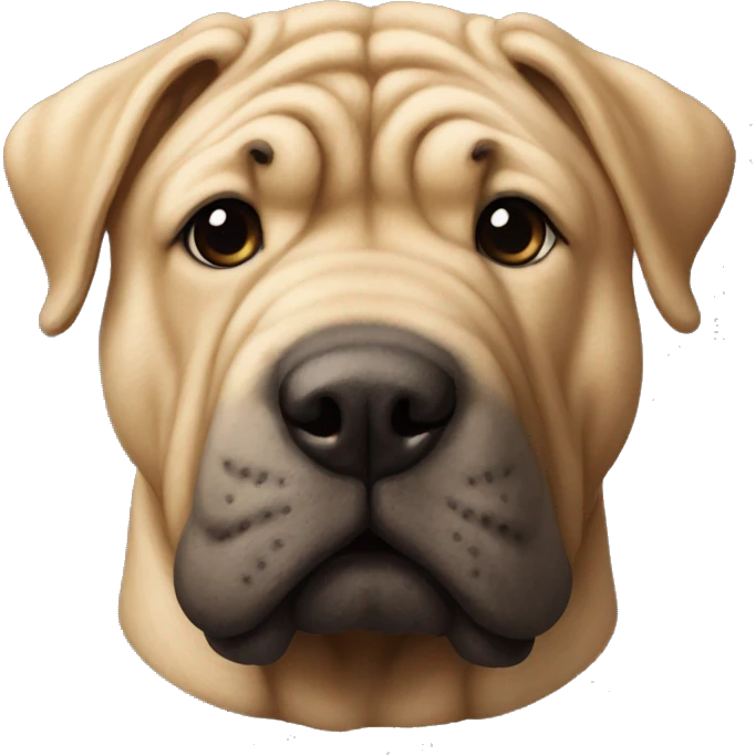 Perro shar pei emoji