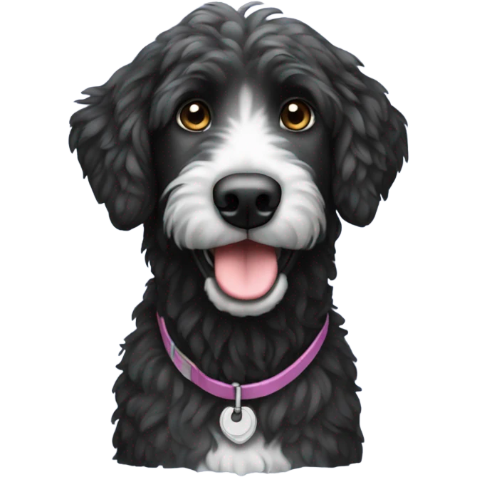 black aussie doodle emoji