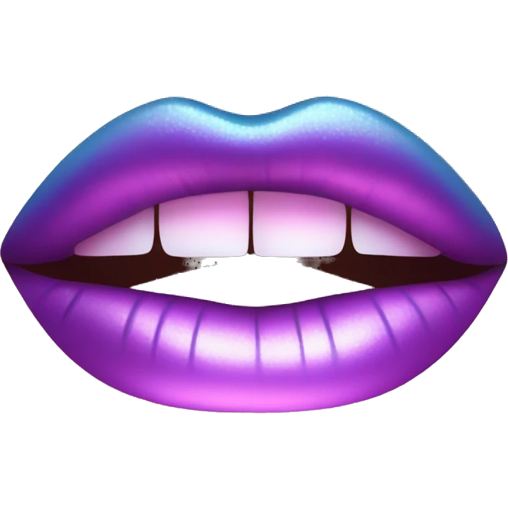 Purple pink and blue lipgloss  emoji