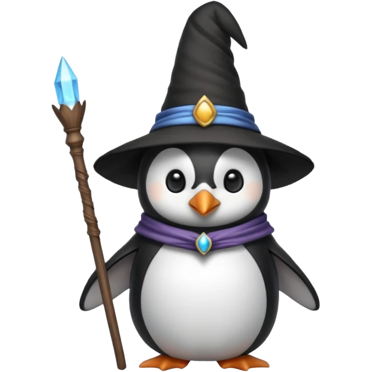 Penguin Wizard emoji