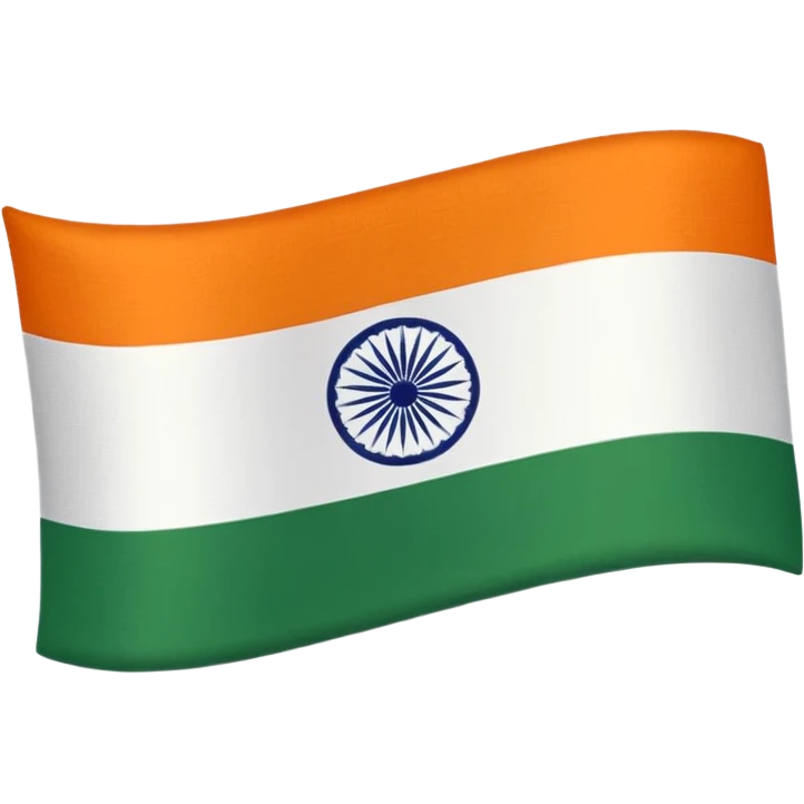Indian flag 3d emoji