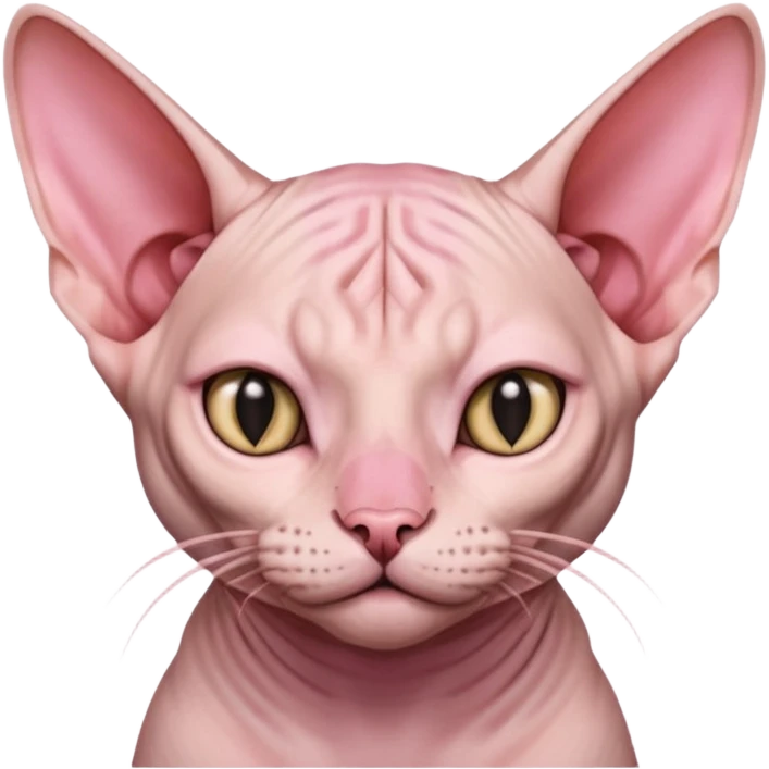Sphynx cat nosepicking emoji