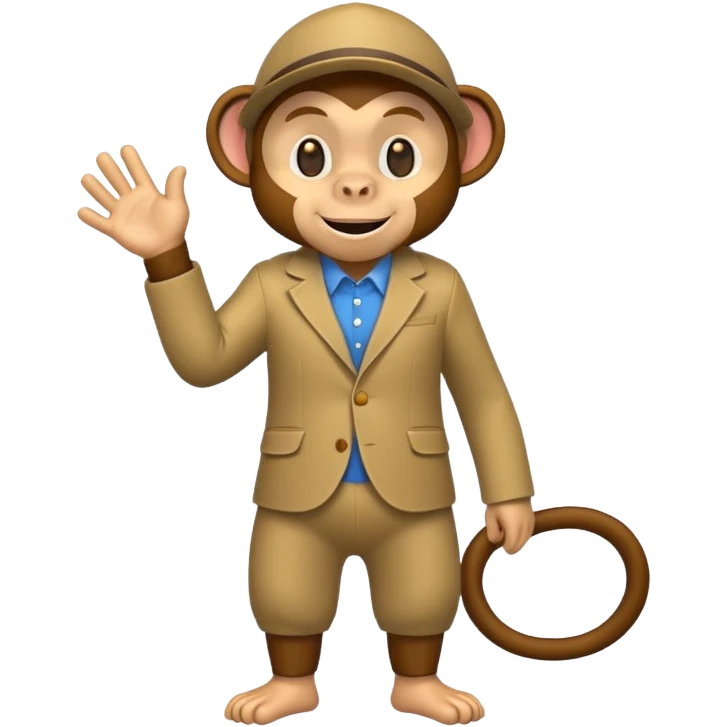 monkey with clothes emoji