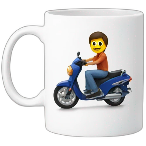 Michael Scoot on a mug emoji