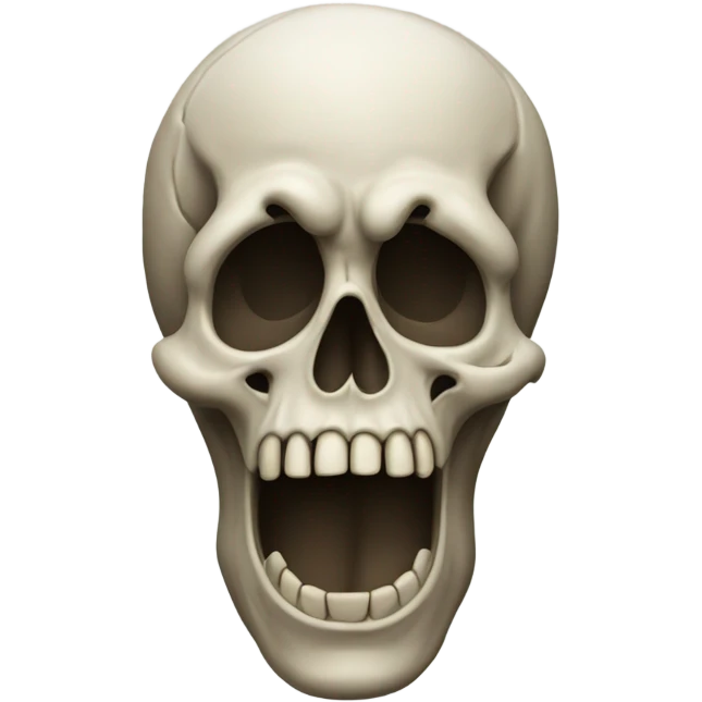 Skull emoji but it’s squished down emoji