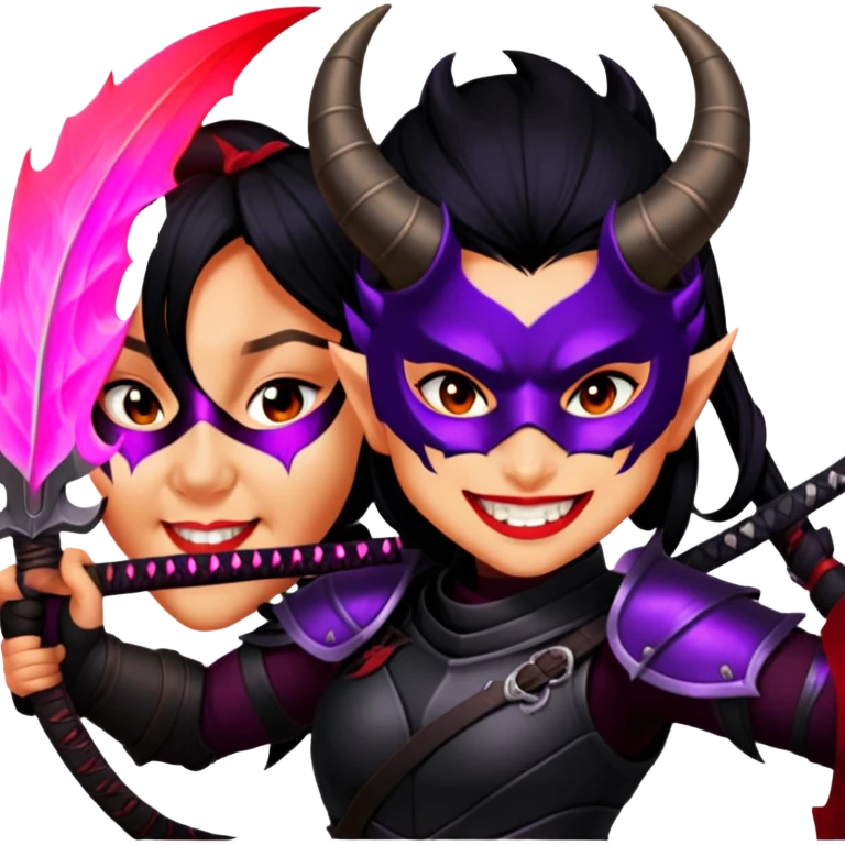 Demon-Horned Warrior emoji