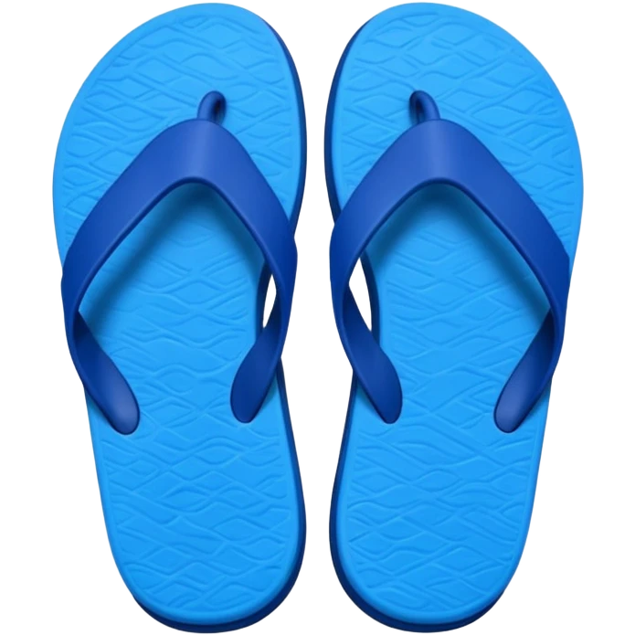 A pair of cool beach slippers emoji
