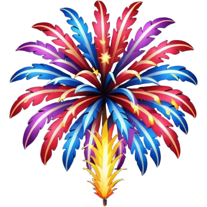 Custom firework display emoji