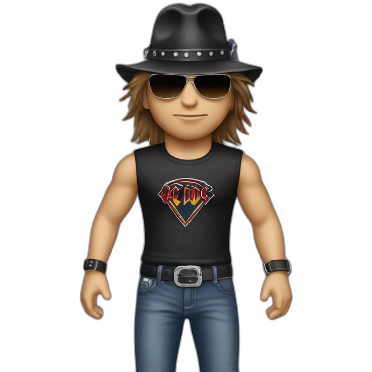 Richie Sambora with an AC/DC tshirt on emoji