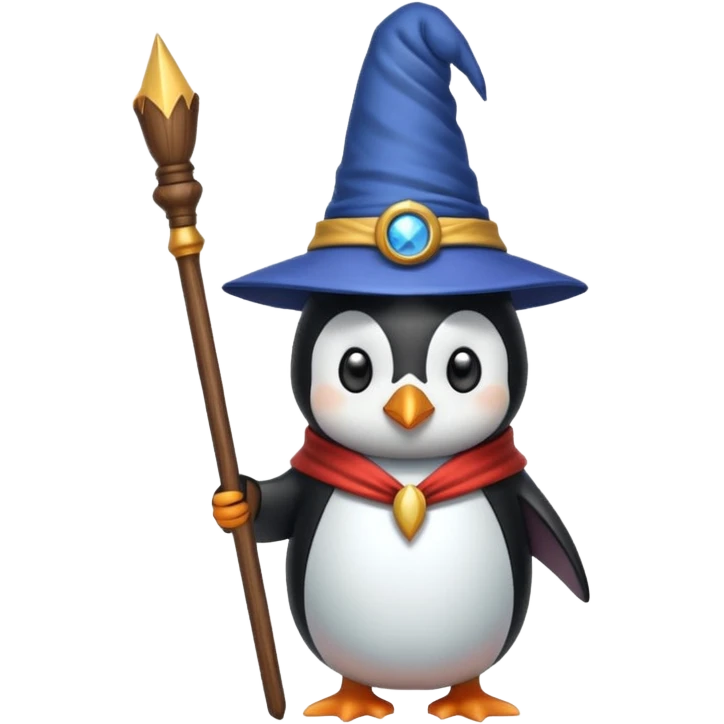 Penguin Wizard emoji