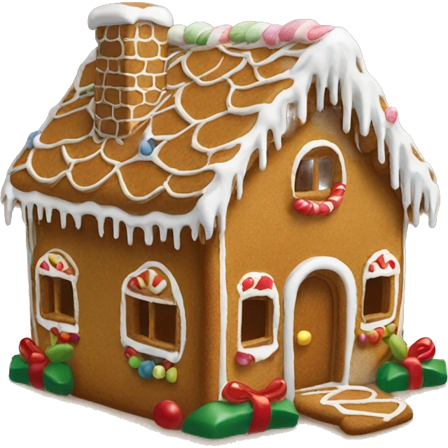 Gingerbread house emoji