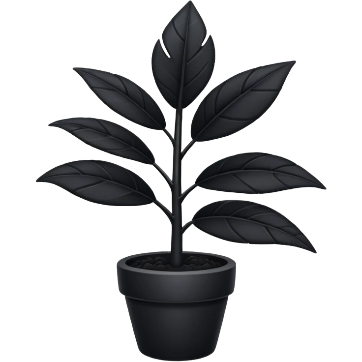 black plant emoji