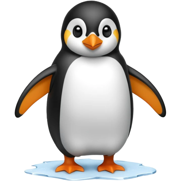 Winter penguin emoji