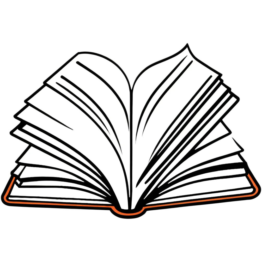 Open book with pages flipping emoji