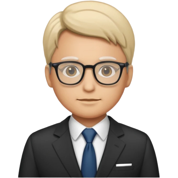 Personn in suits wearing glasses emoji