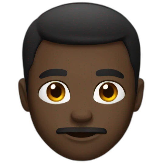 black muscle emoji